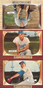 1955 Bowman - Advertising Strips #NNO Nelson Fox / Carl Furillo / Carl Erskine Front