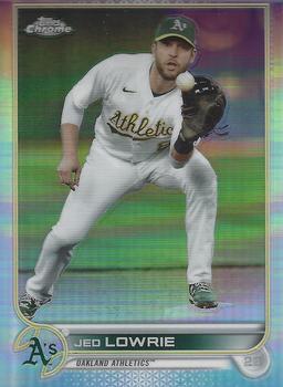 2022 Topps Chrome Sonic - Refractor #140 Jed Lowrie Front