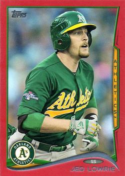 2014 Topps - Red #607 Jed Lowrie Front