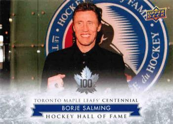 2017 Upper Deck Toronto Maple Leafs Centennial #165 Borje Salming Front