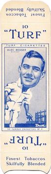 1950 Carreras Cigarettes 50 Famous Cricketers - Uncut Singles #4 Alec Bedser Front