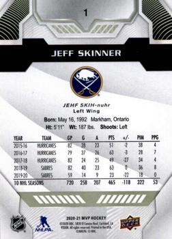 2020-21 Upper Deck MVP #1 Jeff Skinner Back