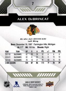 2020-21 Upper Deck MVP #7 Alex DeBrincat Back