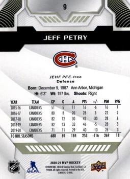 2020-21 Upper Deck MVP #9 Jeff Petry Back