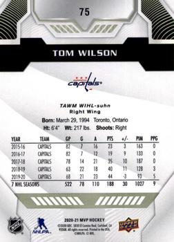 2020-21 Upper Deck MVP #75 Tom Wilson Back