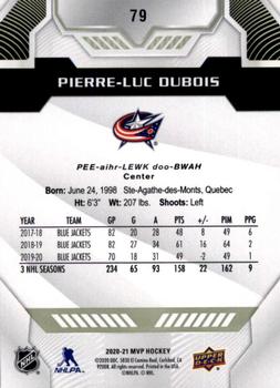 2020-21 Upper Deck MVP #79 Pierre-Luc Dubois Back