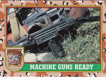 1991 Topps Desert Storm #78 Machine Guns Ready Front