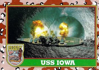 1991 Topps Desert Storm #59 USS Iowa Front