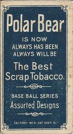 1909-11 American Tobacco Company T206 White Border #NNO Charley Carr Back