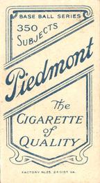 1909-11 American Tobacco Company T206 White Border #NNO Bill Shipke Back