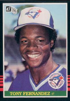 1985 Donruss #390 Tony Fernandez Front