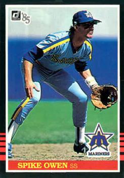 1985 Donruss #435 Spike Owen Front