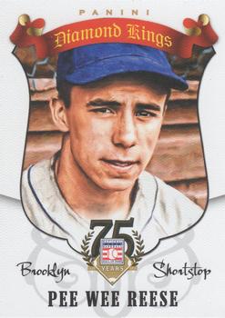 2014 Panini Hall of Fame 75th Year Anniversary - Diamond Kings #60 Pee Wee Reese Front