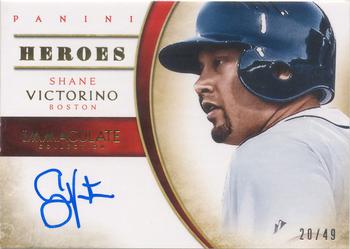 2014 Panini Immaculate Collection - Immaculate Heroes Autographs #6 Shane Victorino Front
