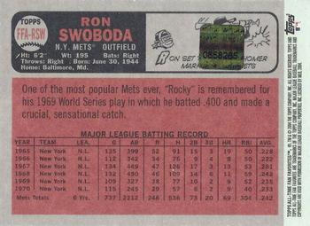 2004 Topps All-Time Fan Favorites - Autographs #FFA-RSW Ron Swoboda Back