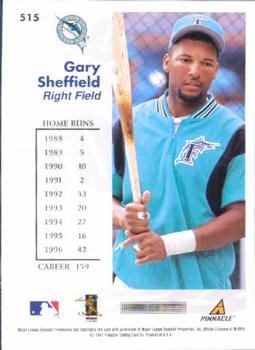 1997 Score #515 Gary Sheffield Back
