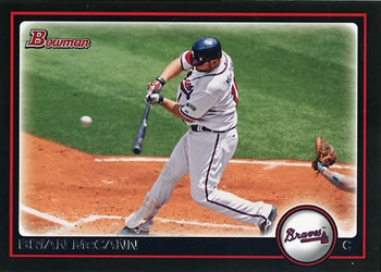 2010 Bowman #166 Brian McCann Front