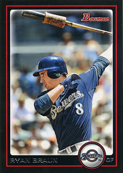 2010 Bowman #1 Ryan Braun Front