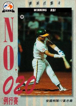 1994 CPBL #255 Chung-Yi Huang Front