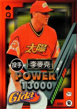 1997 Taiwan Major League Power Card #005 Derek Hasselhoff Front