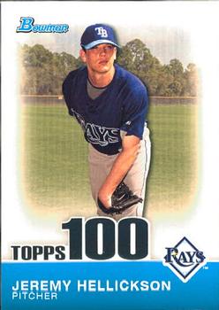 2010 Bowman - Topps 100 Prospects #TP43 Jeremy Hellickson Front