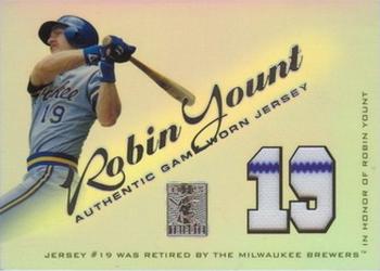 2001 Topps Tribute - Game Worn Relics #RJ-RY Robin Yount Front