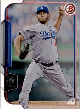 2015 Bowman #1 Clayton Kershaw Front