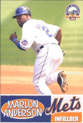 2008 New York Mets Summer at Shea Photocards #2 Marlon Anderson Front
