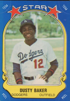 1981 Fleer Star Stickers #62 Dusty Baker Front