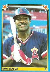 1983 Fleer Star Stickers #33 Don Baylor Front