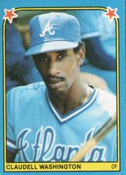 1983 Fleer Star Stickers #88 Claudell Washington Front