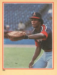 1984 Fleer Star Stickers #103 Rod Carew Front