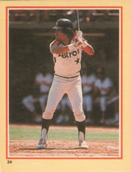 1984 Fleer Star Stickers #24 Jose Cruz Front