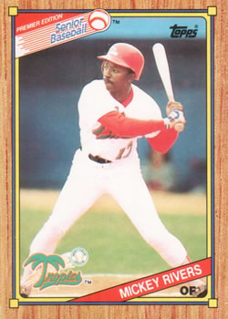 1989 Topps Senior League #115 Mickey Rivers Front