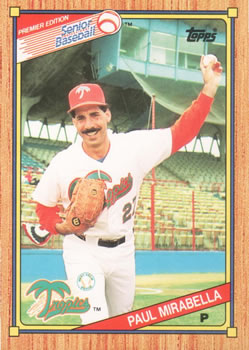 1989 Topps Senior League #51 Paul Mirabella Front