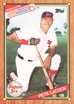 1989 Topps Senior League #99 Pete LaCock Front