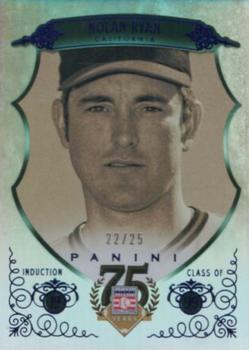 2014 Panini Hall of Fame 75th Year Anniversary - Green Frame Blue #82 Nolan Ryan Front