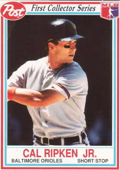 1990 Post Cereal #21 Cal Ripken Jr. Front