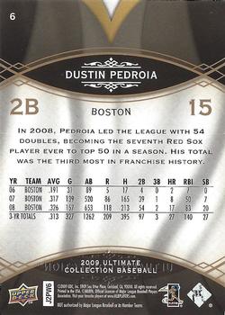 2009 Upper Deck Ultimate Collection #6 Dustin Pedroia Back