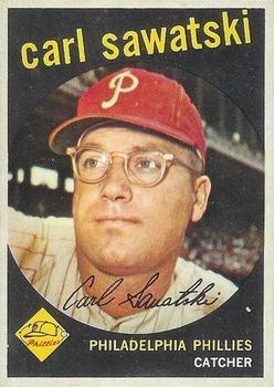 1959 Topps Venezuelan #56 Carl Sawatski Front