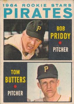 1964 Topps Venezuelan #74 Pirates 1964 Rookie Stars (Bob Priddy / Tom Butters) Front