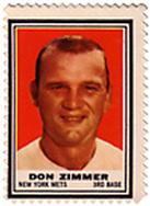1962 Topps - Stamps #NNO Don Zimmer Front