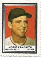 1962 Topps - Stamps #NNO Hobie Landrith Front