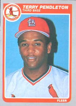 1985 Fleer #236 Terry Pendleton Front