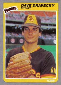 1985 Fleer #30 Dave Dravecky Front