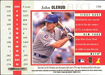 1997 Select #158 John Olerud Back