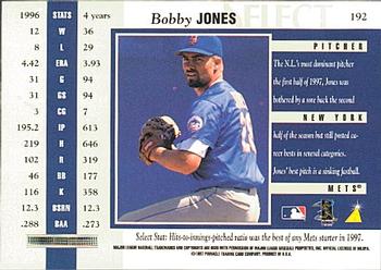 1997 Select #192 Bobby Jones Back