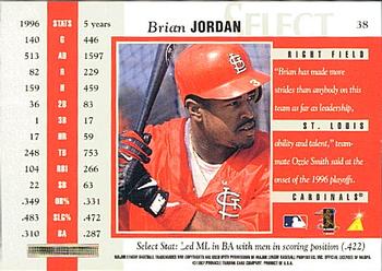 1997 Select #38 Brian Jordan Back