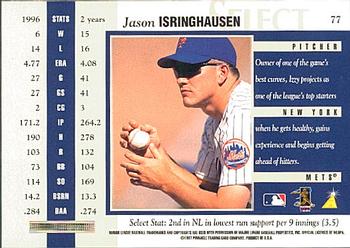 1997 Select #77 Jason Isringhausen Back