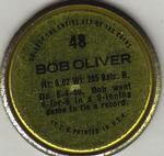 1971 Topps - Coins #48 Bob Oliver Back